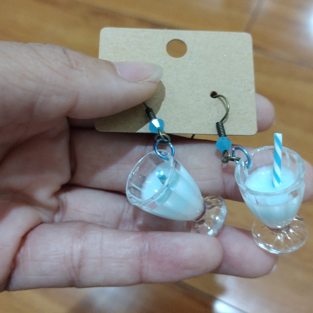 Cute Milkshake Earrings